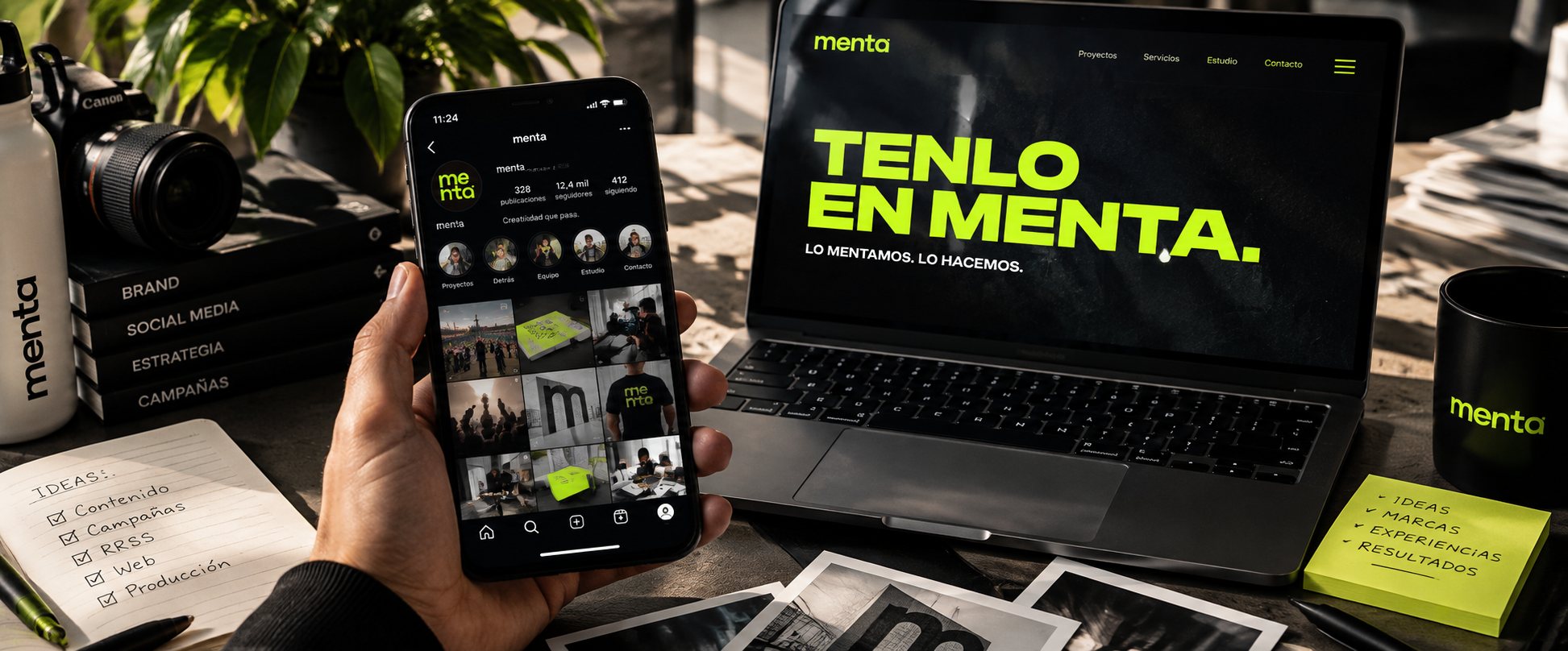 Digital, Rrss & Web: trabajos de Menta