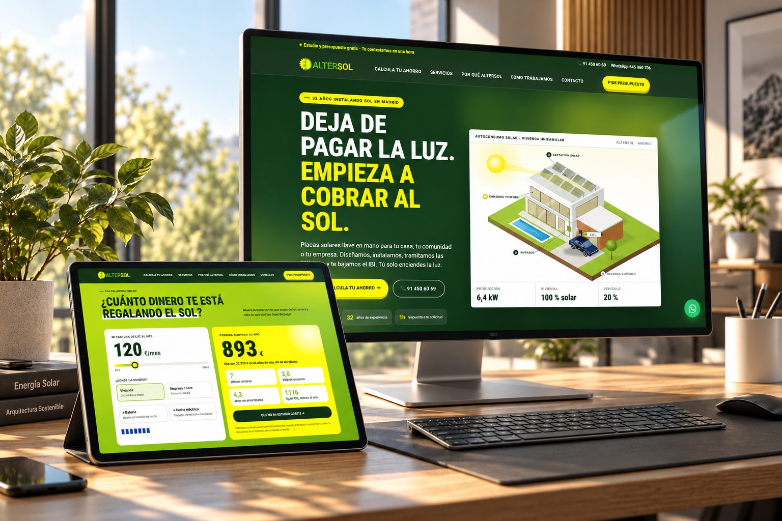 Web de Altersol diseñada y desarrollada por Menta