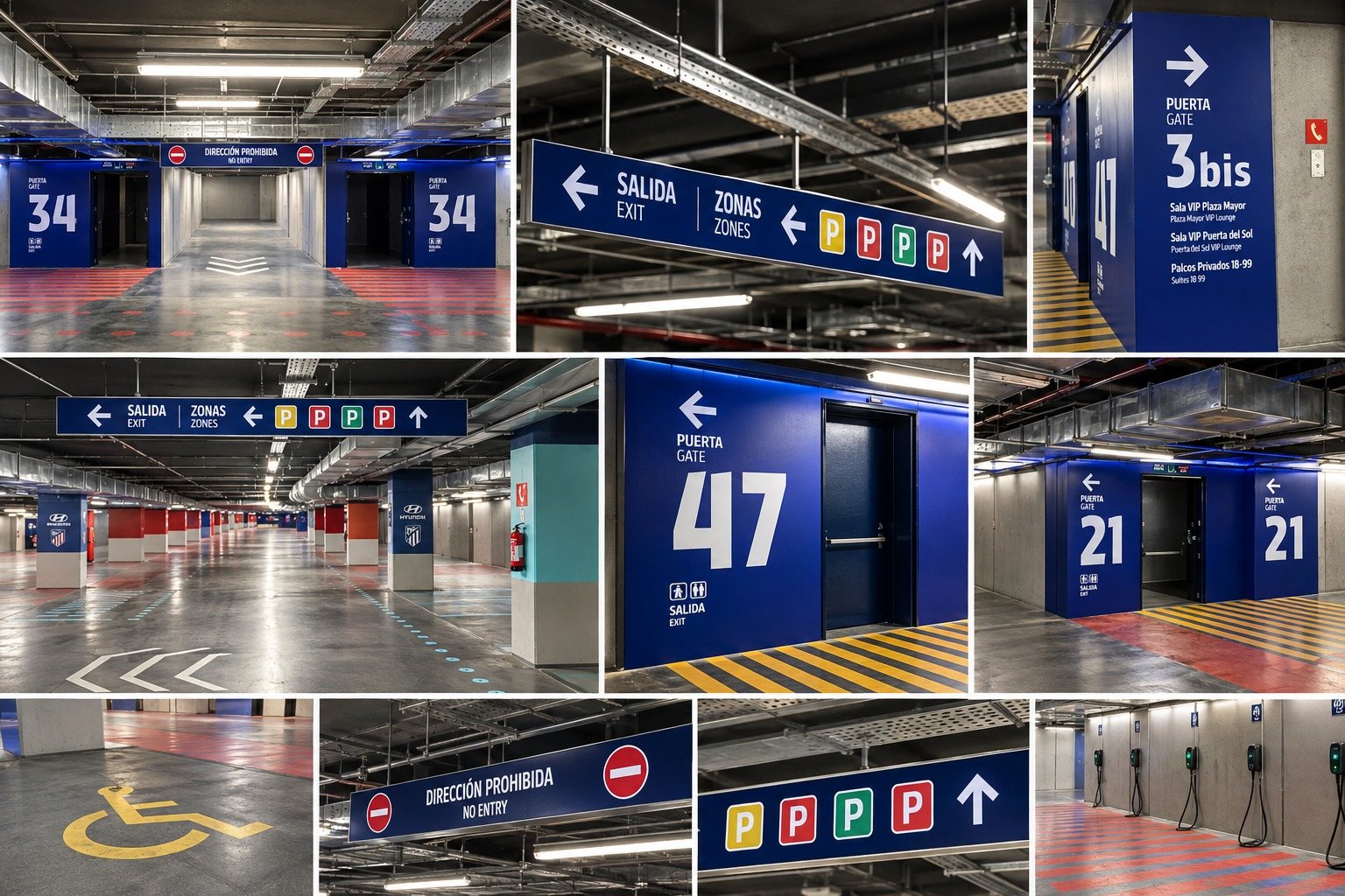 Metropolitano: diseño señalética · impresión · montaje